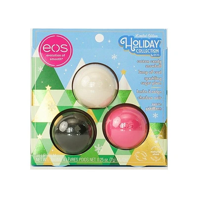 EOS Limited Edition Holiday Collection Lip Balm Set - 3 piece