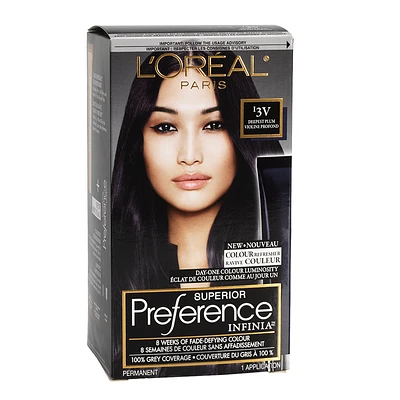 L'Oreal Superior Preference Infinia Fade-Defying Hair Colour - I3V Deepest Plum