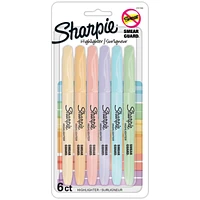 Sharpie Highlighter Smear Guard - Pastel - 6 pack