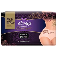 Always Discreet Boutique Underwear - Small/Medium - 20s