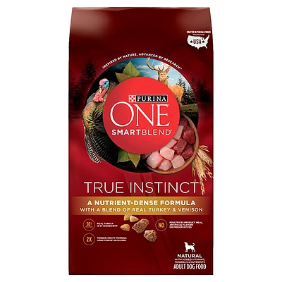 Purina ONE Smartblend True Instinct Dry Dog Food - Turkey/Venison - 1.82kg