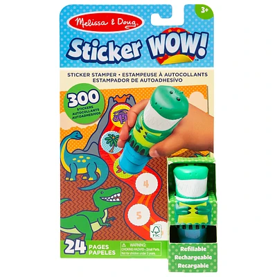 Melissa & Doug Sticker Wow! - Dinosaur - 24 Pages