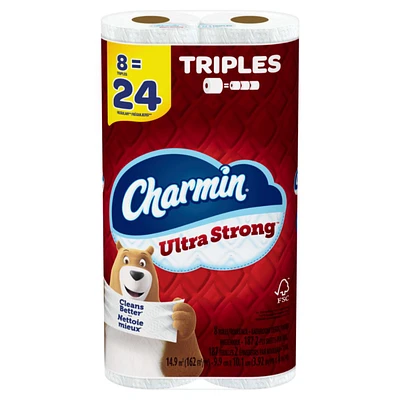 Charmin Bathroom Tissue Ultra Strong - 8=24 Rolls