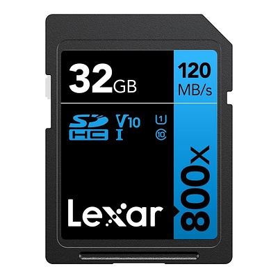 Lexar BLUE Series High-Performance Memory Card - 32GB - LSD0800032G-BNNNU