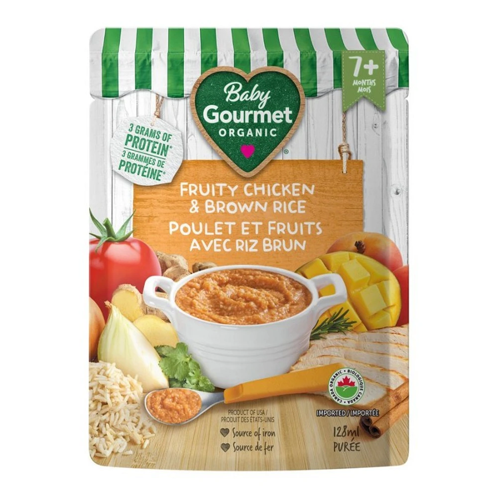 Baby Gourmet Meals Baby Food - Fruity Chicken & Brown Rice - 128ml