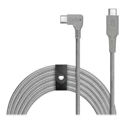 LOGiiX Piston Connect XL 90 Charge and Sync Cable - Graphite Grey - LGX13238