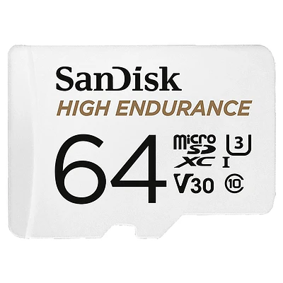 SanDisk High Endurance Flash Memory Card - 64GB - SDSQQNR-064G-GN6IA