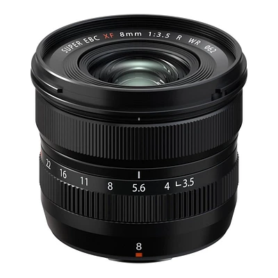 Fujinon XF 8mm F/3.5 R WR Wide-Angle Lens for Fujifilm X Mount - 600023532