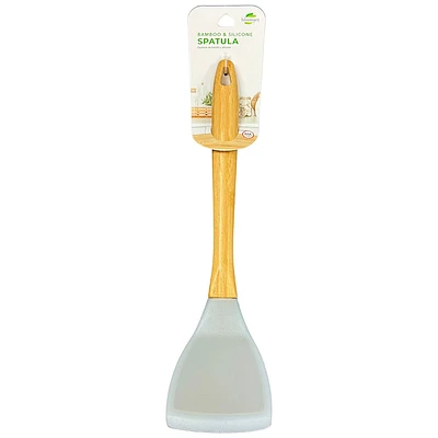 Biosmart Bamboo & Silicone Spatula - Grey