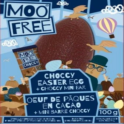 Moo Free Original Choccy Easter Egg + Choccy Mini Bar - 100g