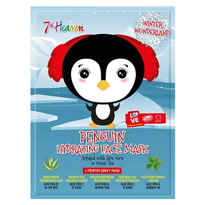 7th Heaven Winter Wonderland Penguin Face Mask