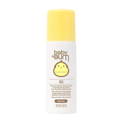 Baby Bum Mineral Mineral Sunscreen Roll-On Lotion - SPF50 - 88ml