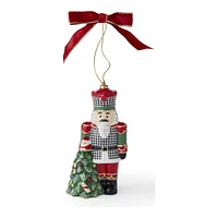 Spode Christmas Tree Ornament - Houndstooth Nutcracker