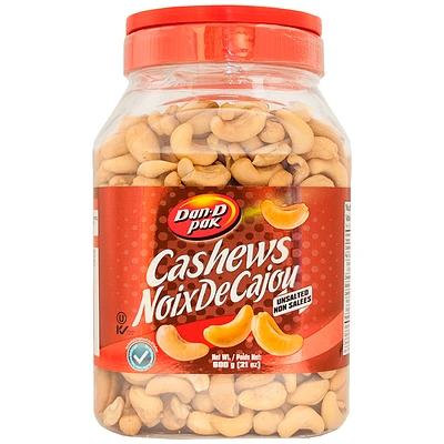 Dan-D-Pak Cashews - Unsalted - 600g