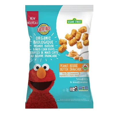 Earth's Best Organic Baked Corn Puffs - Peanut Butter - 71g