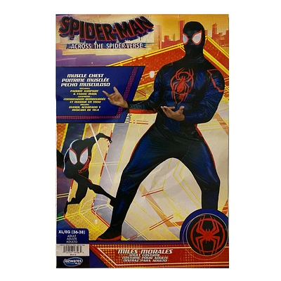 Spider-Man Across the Spider-Verse Miles Morales Adult Halloween Costume - Men - Extra Large