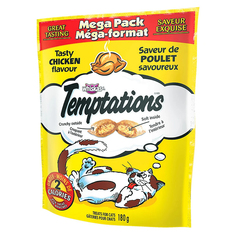Whiskas Temptations Mega Pack - Tasty Chicken - 180g