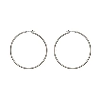 Nine West Large Basic Hoop Earrings