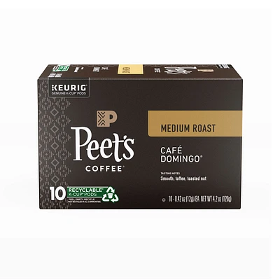 Peet's Coffee Pods - Cafe Domingo - 10s
