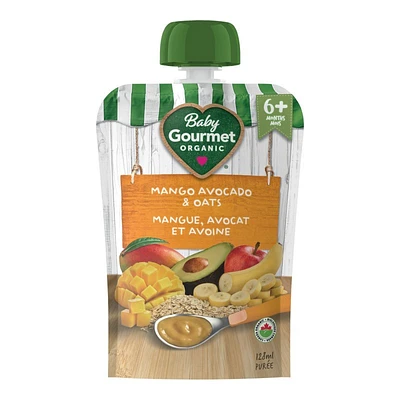 Baby Gourmet Baby Food - Mango Avocado & Oats - 128ml