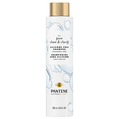 Pantene Pro-V Pure Clean & Clarify Silicone Free Shampoo - Fragrance Free - 285ml