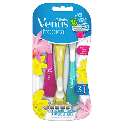 Gillette Venus Disposable Razors - Tropical - 3 razors