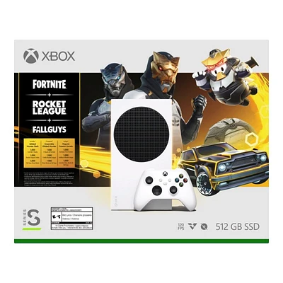 Microsoft Xbox Series S - Fortnite, Rocket League & Fall Guys Bundle - RRS-00071