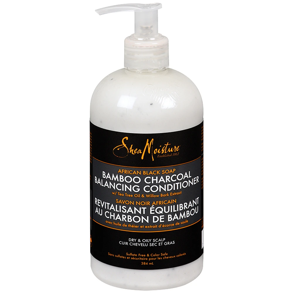 SheaMoisture African Black Soap Bamboo Charcoal Balancing Conditioner - 384ml