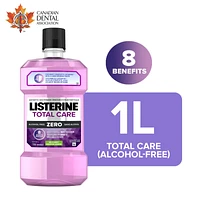 Listerine Total Care Zero Antiseptic Mouthwash - Zero Alcohol - 1L