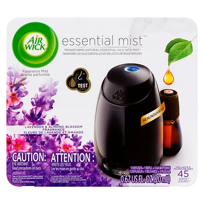 Air Wick Essential Mist Diffuser Kit - Lavender & Almond Blossom