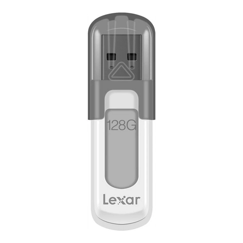 Lexar JumpDrive V100 USB Flash Drive - 128GB - Gray - LJDV100-128ABNL
