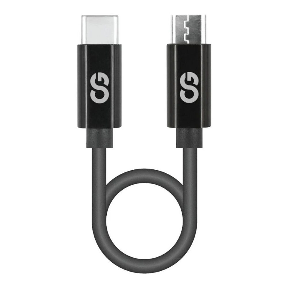 LOGiiX USB-C to Micro-USB Cable - Black - 30cm