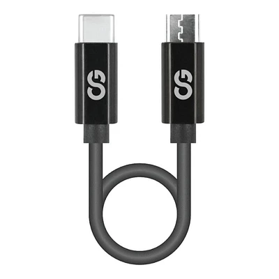 LOGiiX USB-C to Micro-USB Cable - Black - 30cm