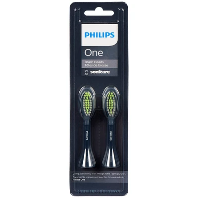 Philips One by Sonicare Brushheads - Midnight - BH1022/04