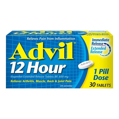 Advil 12 Hour Extended Release Tablets - 600mg - 30s