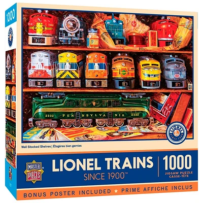 Lionel Train Shelves Puzzle - 1000 piece