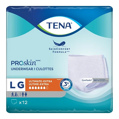 TENA ProSkin SkinComfort Formula Incontinence Underware - Large - 12s