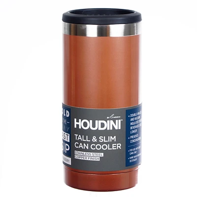 Houdini Tall & Slim Can Cooler - Copper - 12oz