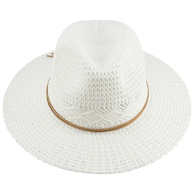 Bellezza Knitted Straw Hat - Ivory - Assorted