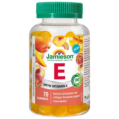 Jamieson Vitamin E Gummies with Vitamin C - 70's