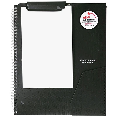 Five Star Clip 'N Store Notebook - Assorted