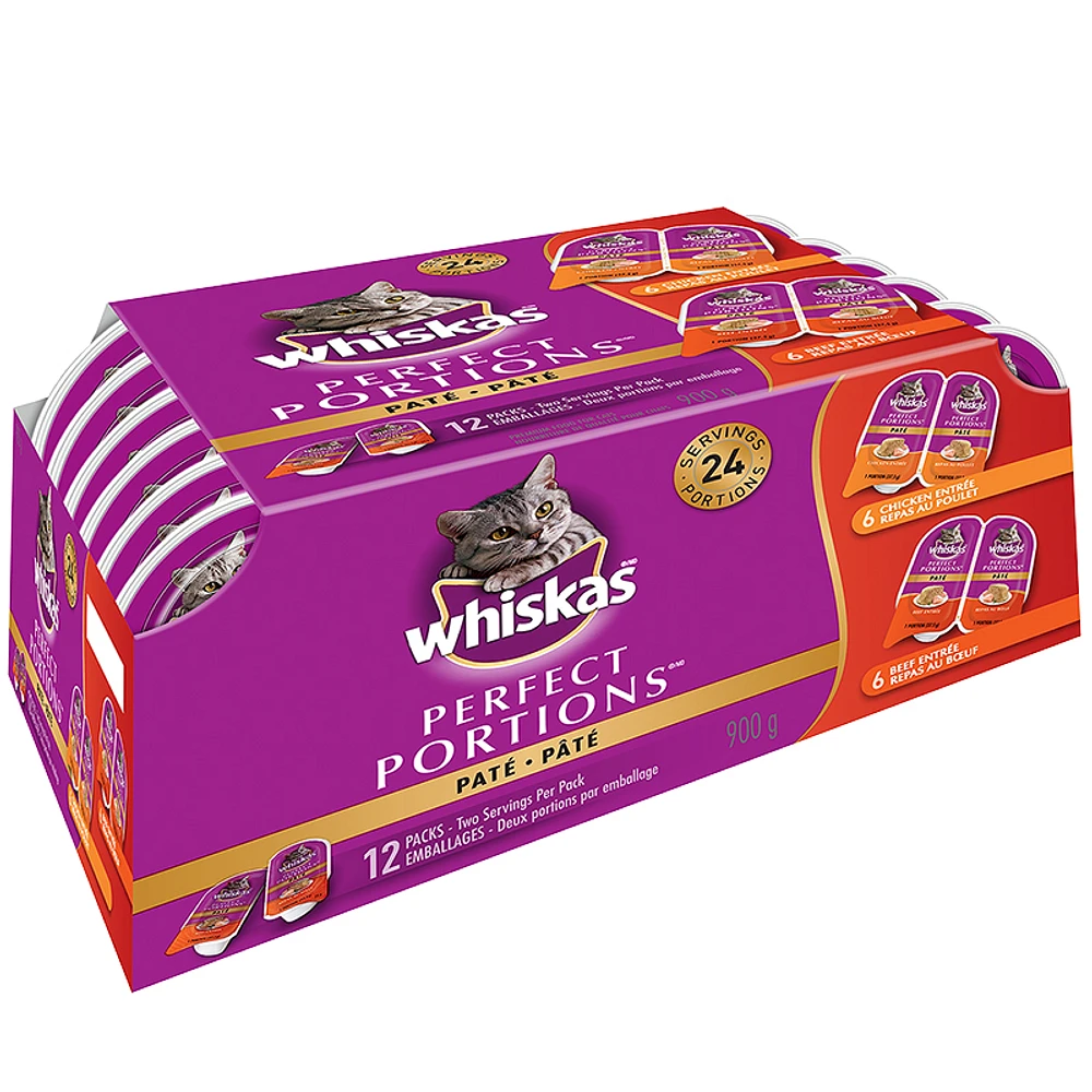 Whiskas Perfect Portion - Beef Pate - 12 pack