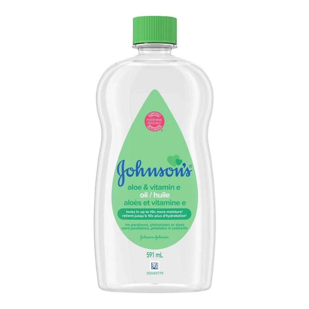 Johnson's Aloe & Vitamin E Oil - 591ml