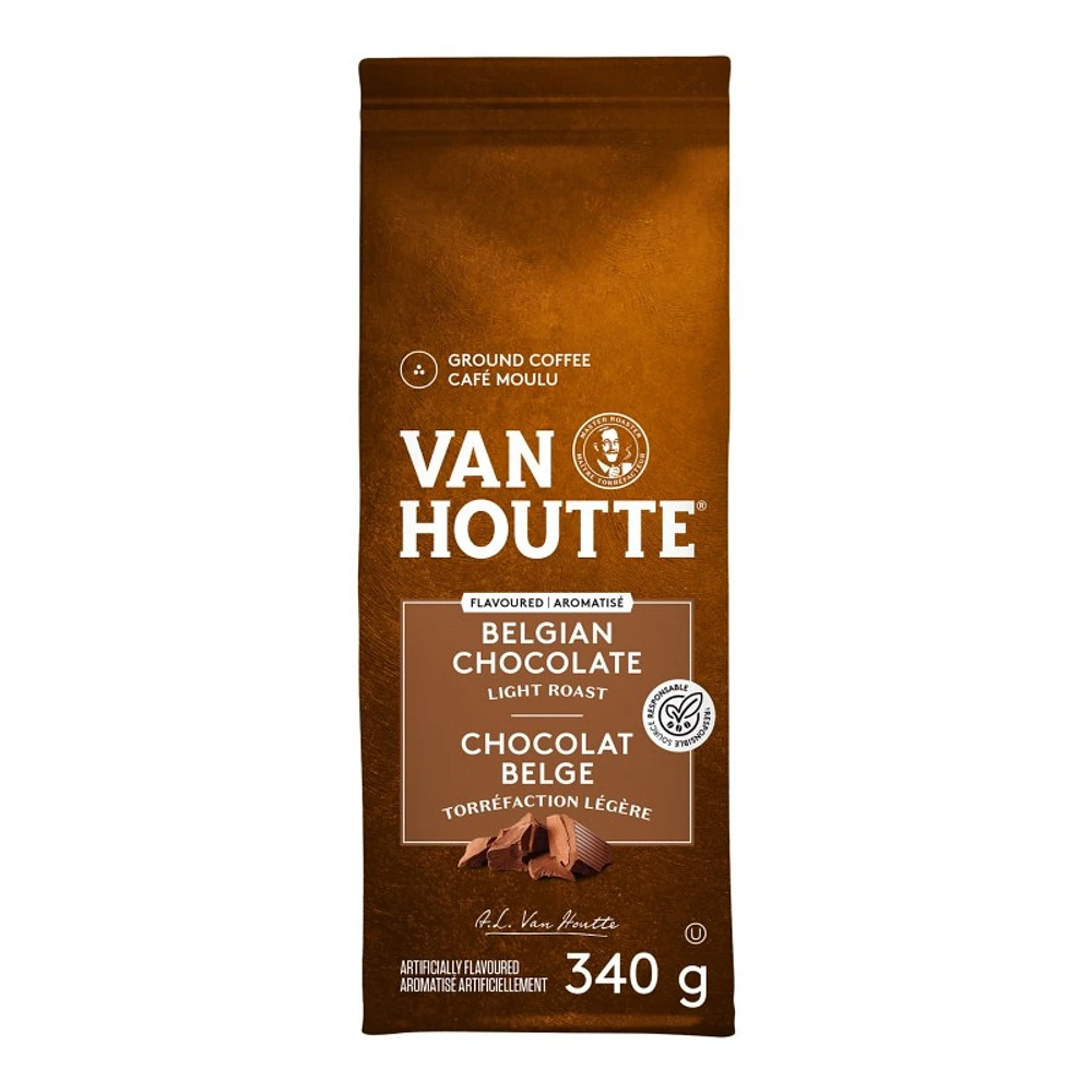 Van Houtte Belgian Chocolate Light Ground Coffee - 340g