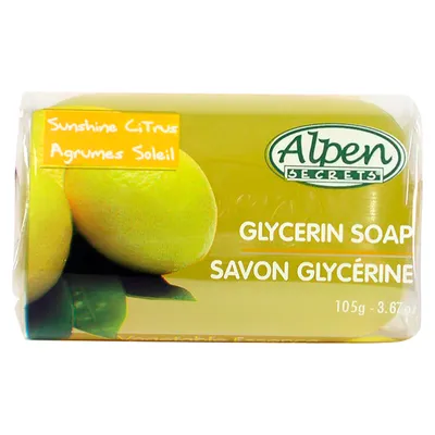 Alpen Secrets Glycerin Soap - Sunshine Citrus - 105g