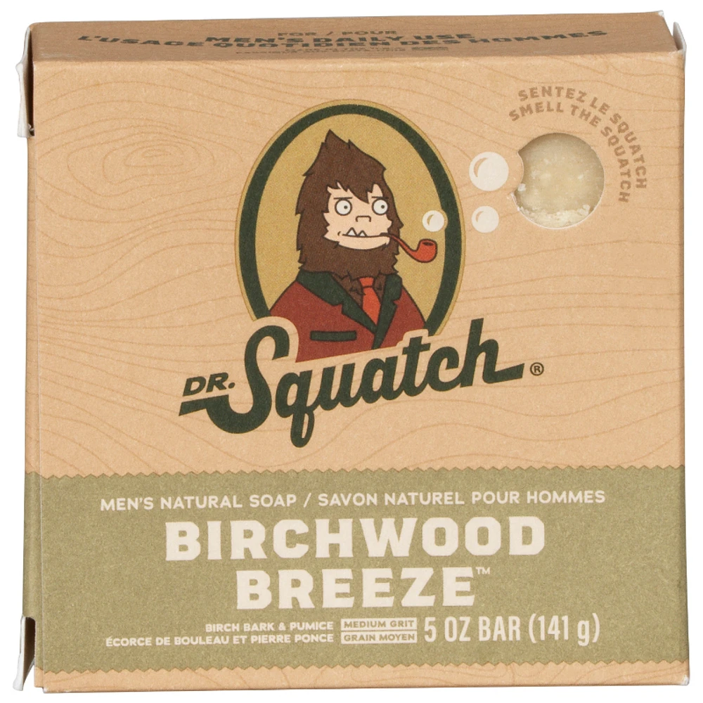 Dr.Squatch Mens Natural Soap - Birchwood Breeze - 141g