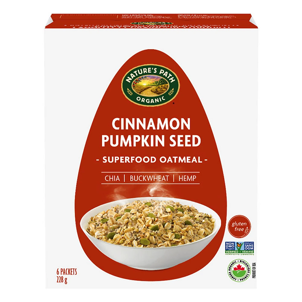 Nature's Path Qi'a Gluten Free Oatmeal - Cinnamon Pumpkin Seed - 228g