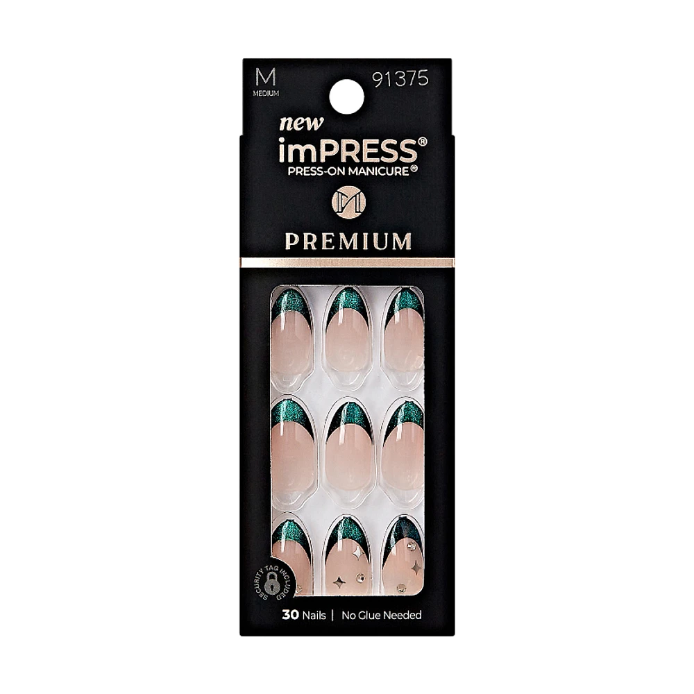 ImPRESS Press-on Manicure Premium False Nails Kit - Medium - Almond - Visions - 30's