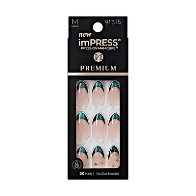 ImPRESS Press-on Manicure Premium False Nails Kit - Medium - Almond - Visions - 30's