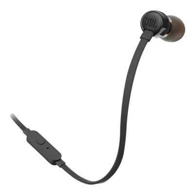 JBL TUNE 110 In-Ear Wired Earbuds - Black - JBLT110BLKAM